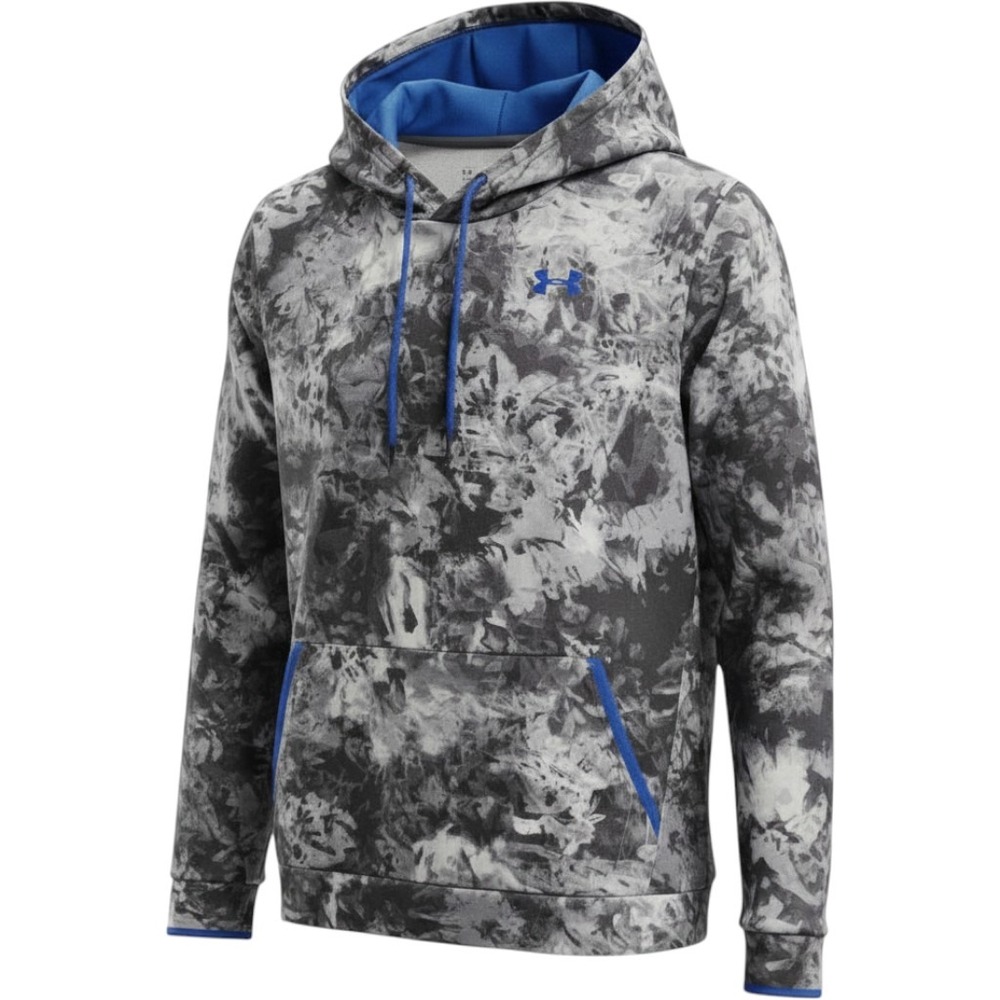 Under Armour YXL Loose Fit Hoodie Gray Blue